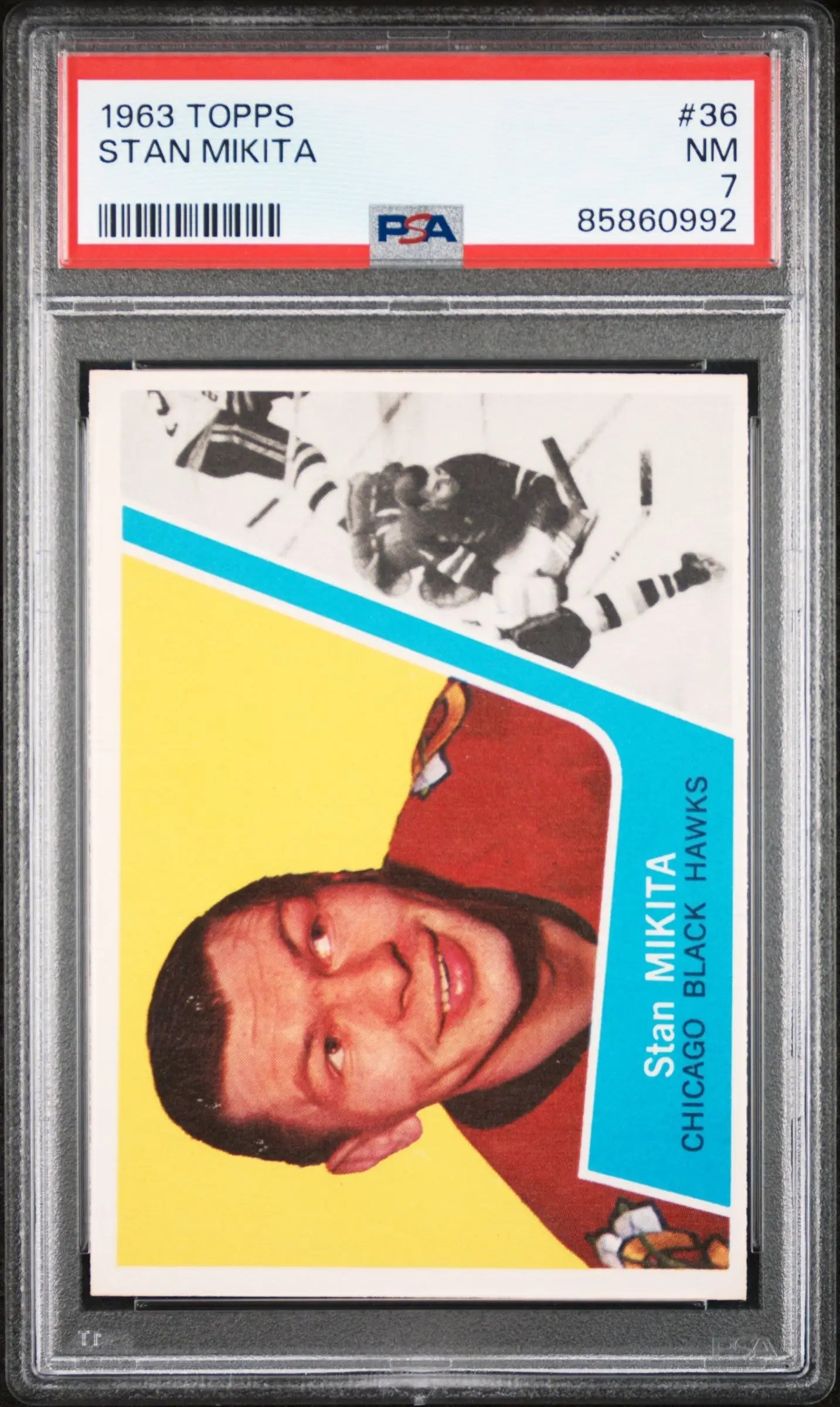 Stan Mikita 1963 Topps #36 PSA 7 Neat Mint - Singles