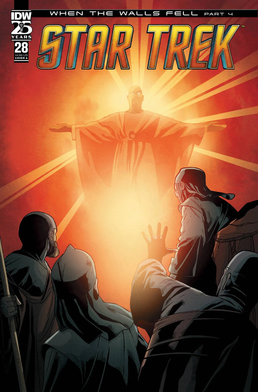 Star Trek comic book cover with glowing figure, perfect for trading cards collectors