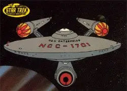 Starship Enterprise NCC-1701 from Star Trek featured on Star Trek trading cards