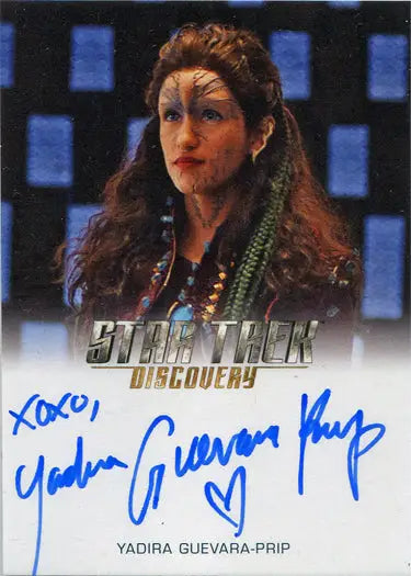 Autographed trading card of Yadira Guevara-Prip as Me Hani from Star Trek: Discovery