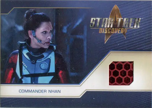 Star Trek Discovery Relic Costume Card RC18 featuring Cmd Nahn and fabric swatch