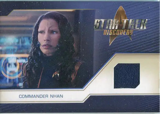 Star Trek Discovery Relic Costume Card RC28 featuring Cmd Nahn portrait and fabric swatch