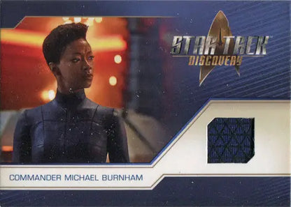 Relic costume card featuring Sonequa Martin-Green from Star Trek Discovery with fabric swatch