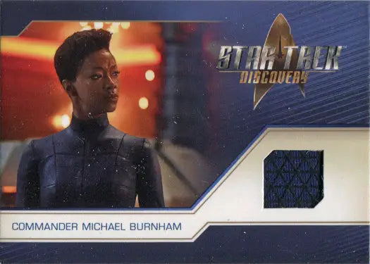 Relic costume card featuring Sonequa Martin-Green from Star Trek Discovery with fabric swatch