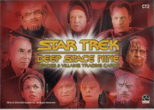 Star Trek DS9 Heroes & Villains Case Topper featuring character portraits for trading cards