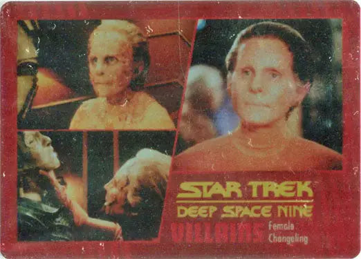 Trading card featuring Female Changeling from Star Trek: Deep Space Nine series