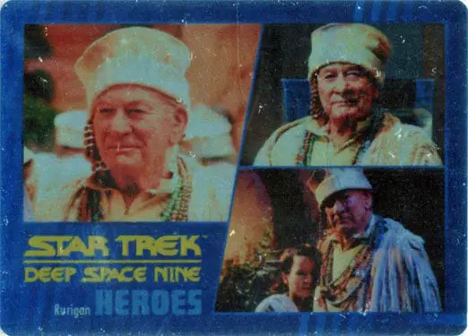 Trading card showcasing multiple images of a character from Star Trek: Deep Space Nine