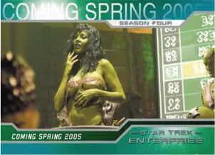Star Trek Enterprise Season 4 P1 Promo Card showcasing collectible trading cards