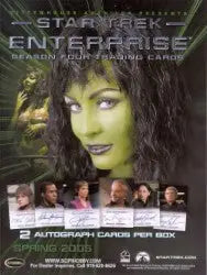 Promotional poster for Star Trek Enterprise Season 4 sell sheet with alien face