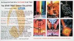 Star Trek First Contact Widevision Cinema Collection Promo Card with movie posters