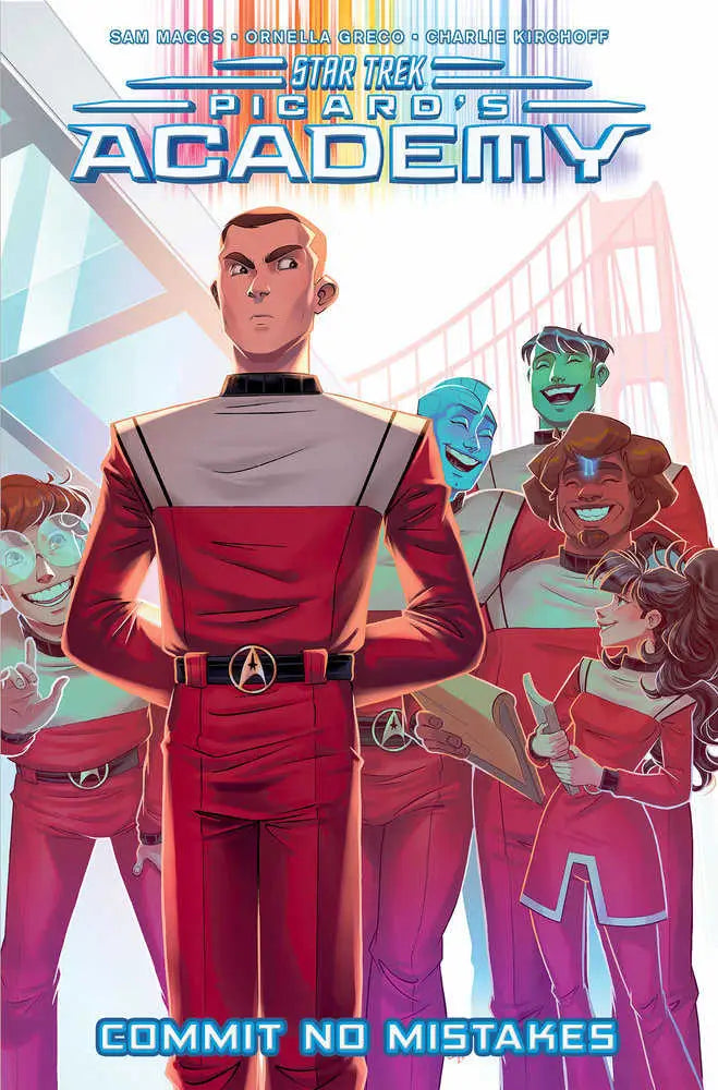 Star Trek Picard Academy comic book cover featuring Sam Maggs and the academy commit