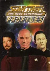 Promotional poster for Star Trek: The Next Generation on a trading cards promo card