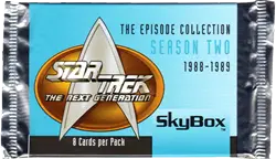 Unopened Star Trek: The Next Generation Season 2 trading card pack factory sealed