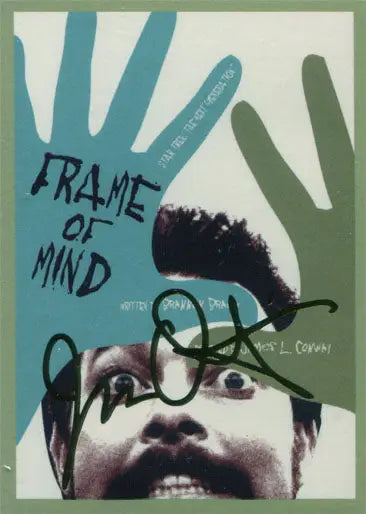 Book cover for Frame of Mind with glasses, featured in Star Trek Trading Cards