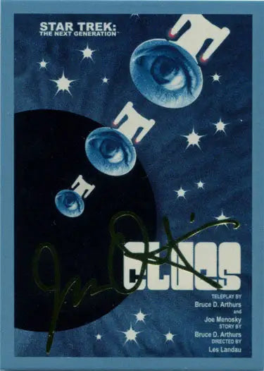 Star Trek trading card The Empath with gold foil stamped design and stylized blue eyes