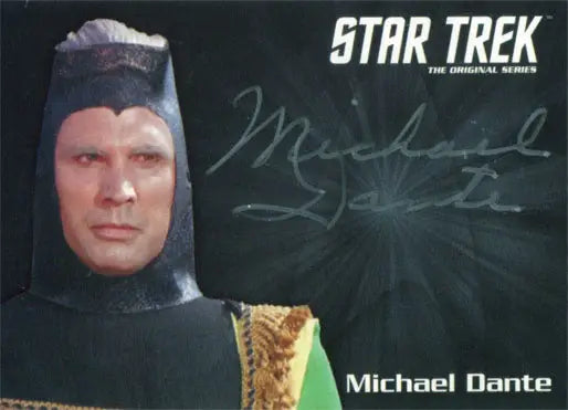 Autographed trading card of Michael Dante as Maab from Star Trek TOS 50th Anniversary