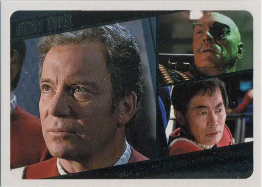 Star Trek TOS Captains Collection Movies Chase Card featuring iconic characters collage