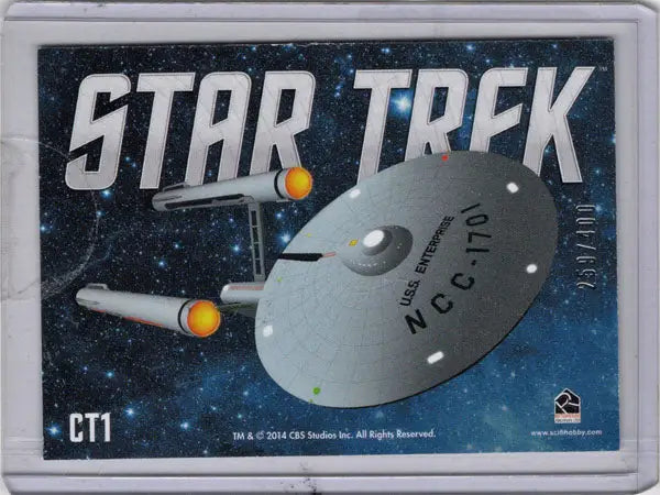 Iconic Starship Enterprise from Star Trek featured on a Case Topper Card