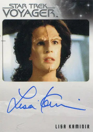 Autographed trading card of Lisa Kaminir as Lillias from Star Trek: Voyager