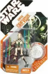 Star Wars 30th Anniversary packaging featuring General Grievous action figure collectible