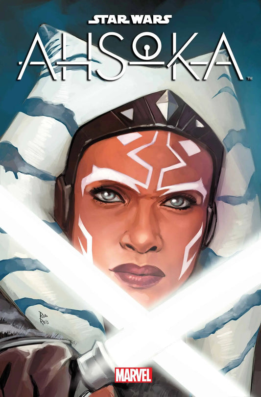 Comic book cover of Togruta character, STAR WARS AHSOKA #3, ideal for trading cards