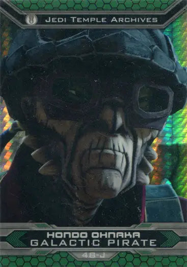 Alien creature with wrinkled skin on Star Wars Chrome Perspectives Prism Refractor Base Card