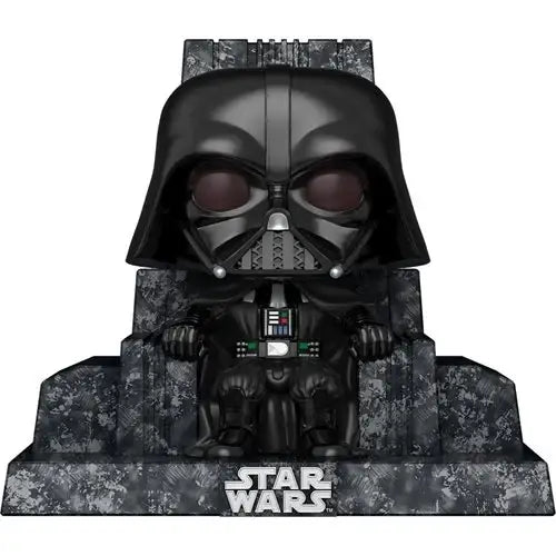 Darth Vader Funko Pop on throne from Star Wars Dark Side Deluxe Vinyl Figure
