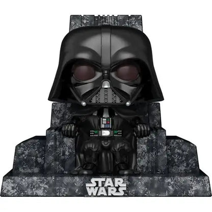 Darth Vader Funko Pop on throne from Star Wars Dark Side Deluxe Vinyl Figure