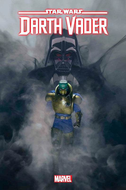 Darth Vader #31 comic cover with Boba Fett in mist, perfect for trading cards fans