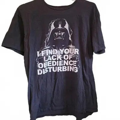 Star Wars Darth Vader T-Shirt Disturbing Lack of Obedience