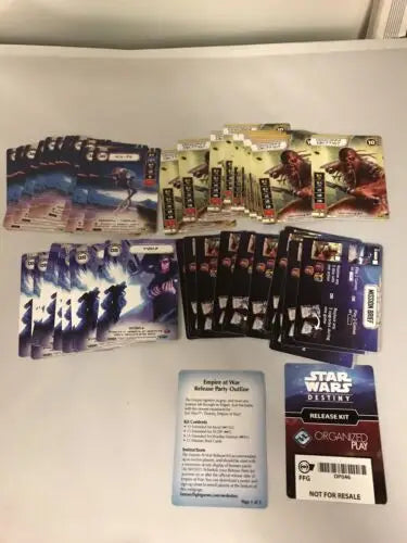 Star Wars Destiny Empire At War Release Organized Play Kit for card game enthusiasts
