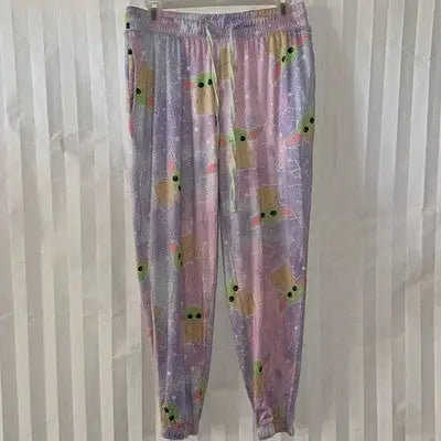 Star Wars Baby Yoda tie-dye pajama joggers with drawstring waist and ribbed cuffs