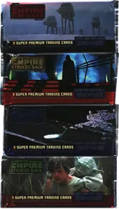Star Wars trading cards collection factory sealed packs from The Empire Strikes Back