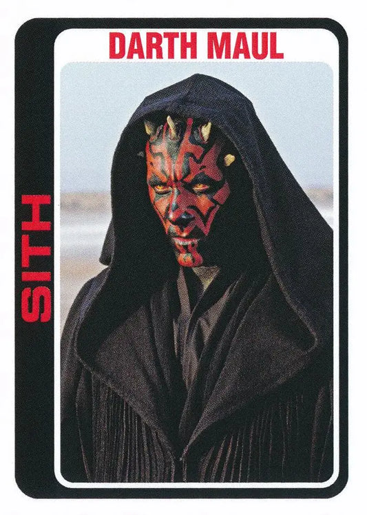 Star Wars Throwback Thursday trading card featuring Darth Maul from 1978 football collection