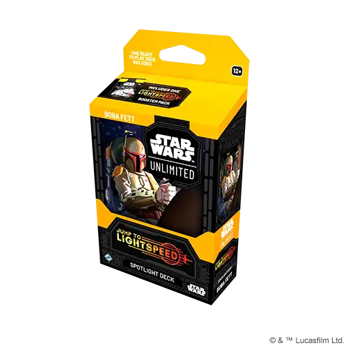 Star Wars Unlimited Boba Fett Spotlight Deck in Star Wars Unlimited Jump to Lightspeed