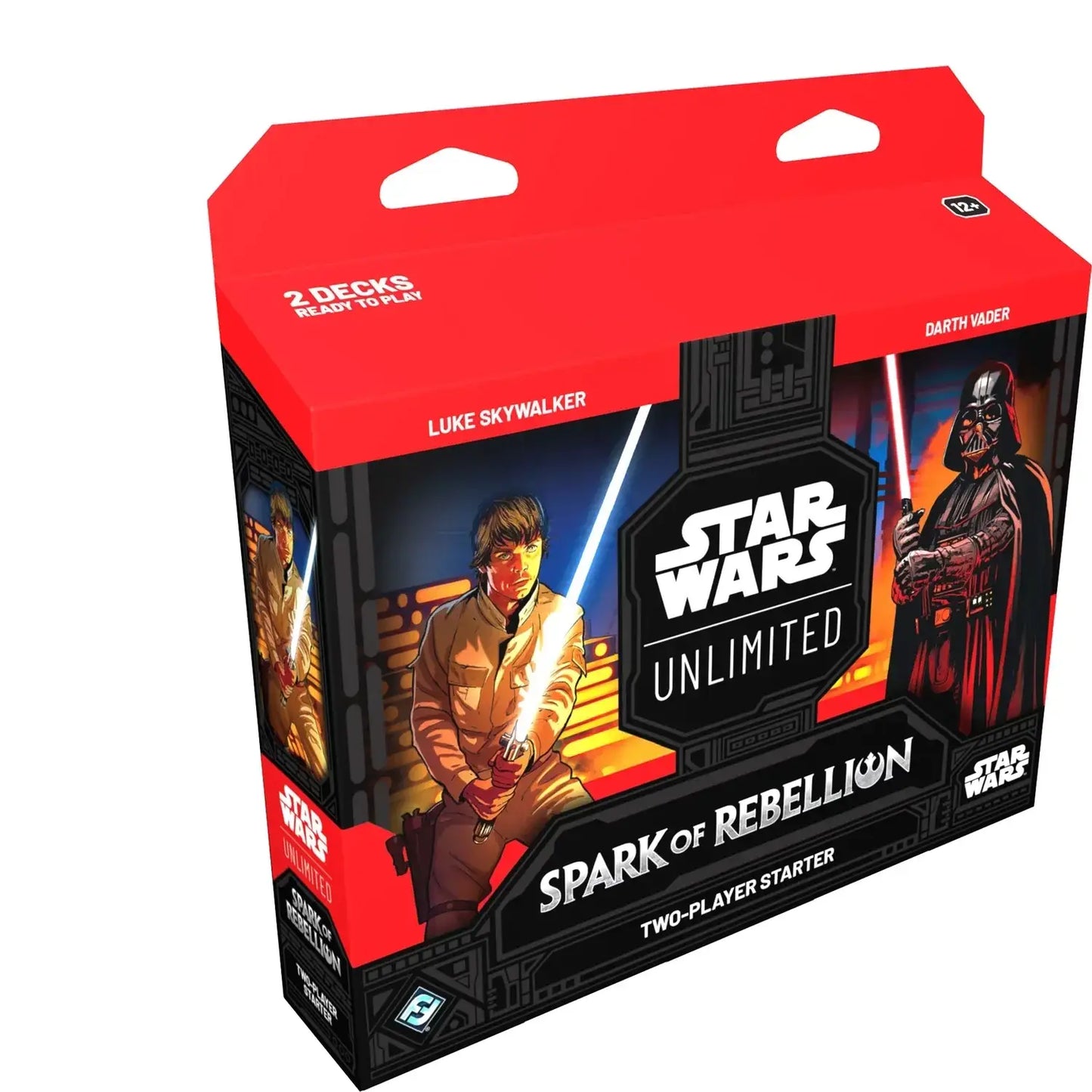Star Wars Unlimited Spark of Rebellion two-player starter set in red box for trading cards