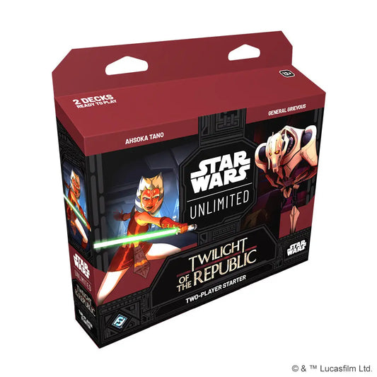Star Wars Unlimited Twilight of the Republic starter set for the Star Wars card game