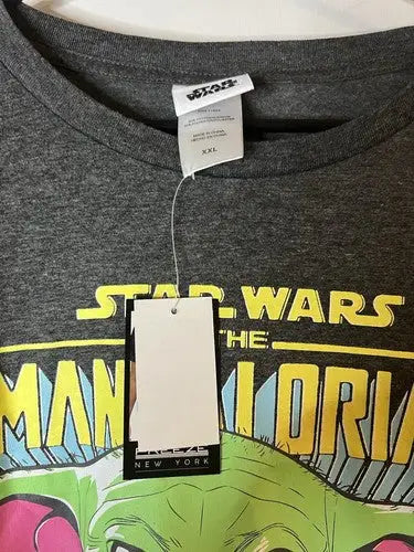 Star Wars Yoda Men’s 2XL T-shirt with Grogu graphic from The Mandalorian