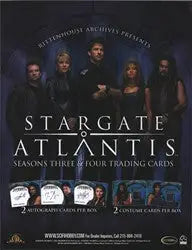 DVD or Blu-ray box set cover for Stargate Atlantis Seasons 3 in sell sheet format