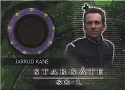Circular metallic ring with purple rim, inspired by Stargate, featured in Jarrod Kane costume card