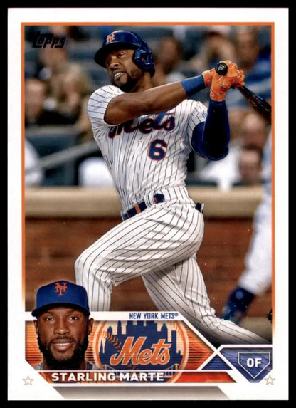 Starling Marte 2023 Topps baseball card featuring New York Mets player