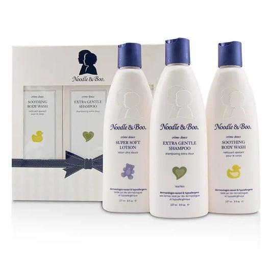 Noodle & Boo baby care gift set with gentle shampoo, lotion, and body wash 237ml 8oz