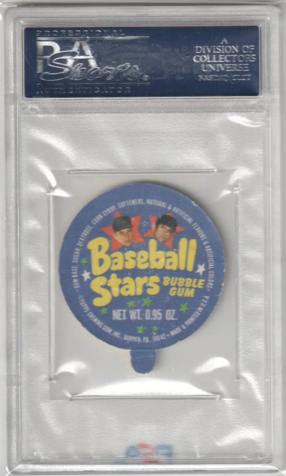 Graded Steve Carlton 1973 Topps Candy Lids bubblegum wrapper PSA 5 Phillies collectible