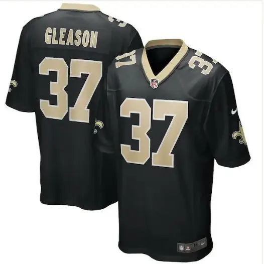 Black and gold Steve Gleason Saints Nike Game retired player jersey with #37