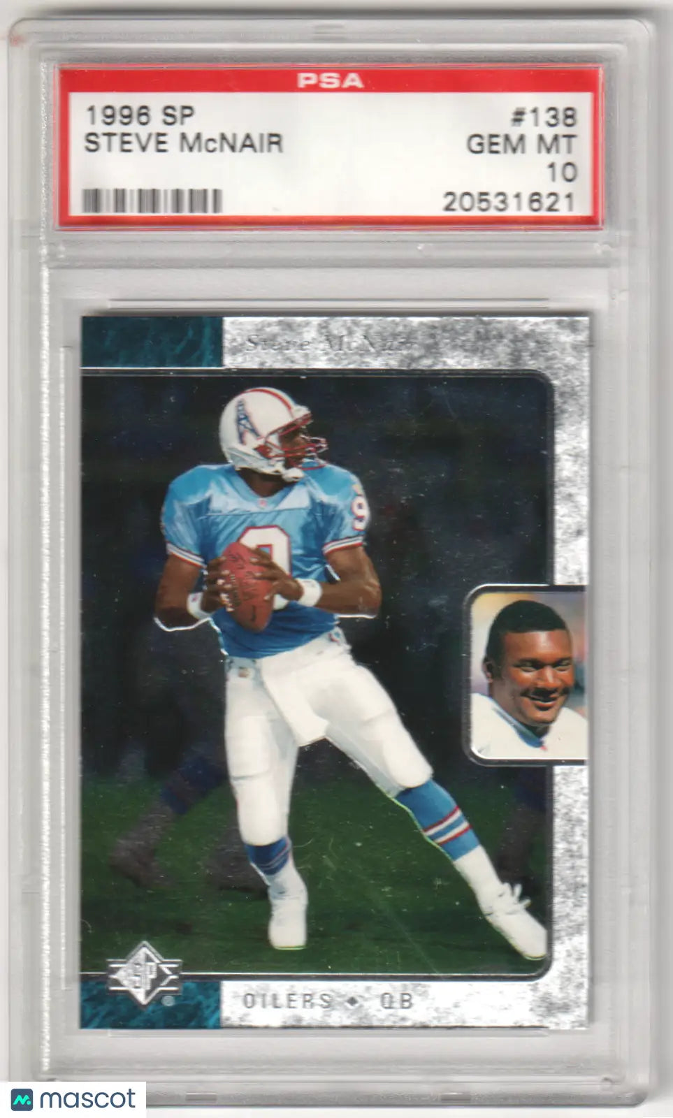 PSA-graded 1996 Upper Deck SP Steve McNair football card GEM MT 10 Columbia Hobby