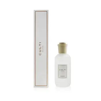 Luxury Stile Room Diffuser Tessuto 250ml with transparent bottle and elegant white gold box
