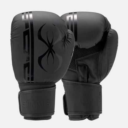 Black sting armaplus boxing gloves for MMA Muay Thai and boxing training
