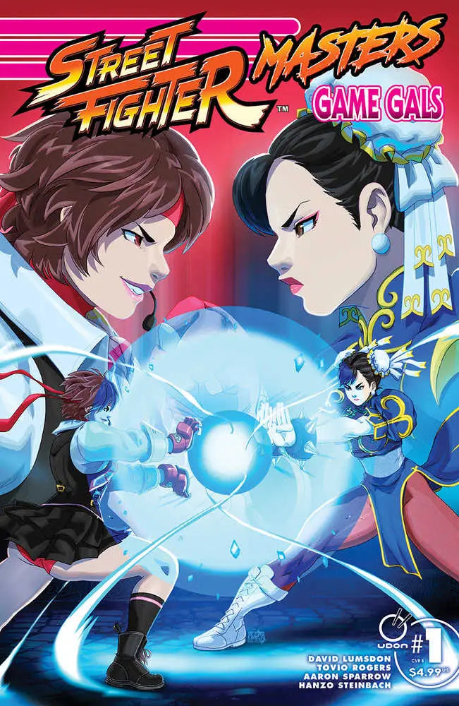 Comic book cover of Street Fighter Game Gals #1 with characters in dynamic poses