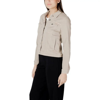 Street One Beige Cotton Jackets & Coat - 46 - Cotton Jackets & Coat