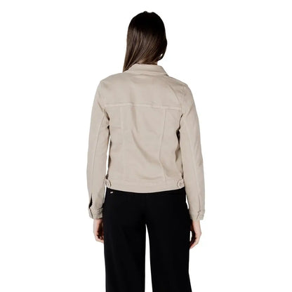 Street One Beige Cotton Jackets & Coat - 46 - Cotton Jackets & Coat